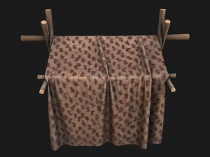 Medieval Market Tent Modelo 3D