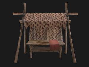 Medieval Market Tent Modelo 3D