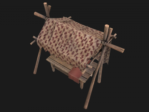 Medieval Market Tent Modelo 3D