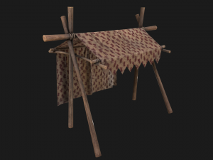 Medieval Market Tent Modelo 3D