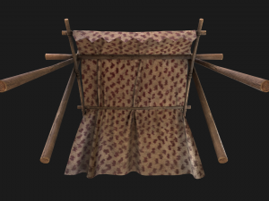 Medieval Market Tent Modelo 3D