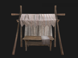 Medieval Market Stalls Tent 3D 模型