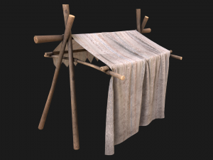 Medieval Market Stalls Tent 3D 模型