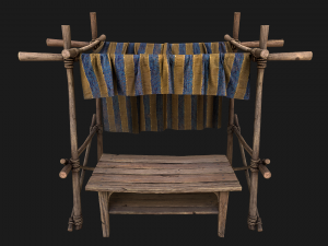 Market Stalls Blue Tent 3D-Modell