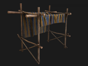Market Stalls Blue Tent 3D-Modell