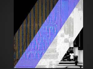 Market Stalls Blue Tent 3D-Modell