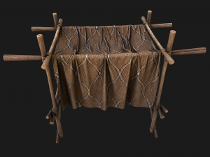 Market Stalls Brown Tent 3D Model