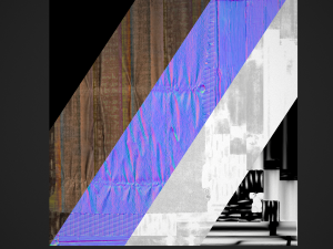 Market Stall Tent Brown Lines 3D Модель