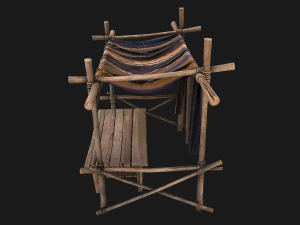 Market Stalls Carpet Tent 3D 모델