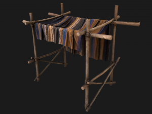 Market Stalls Carpet Tent 3D 모델