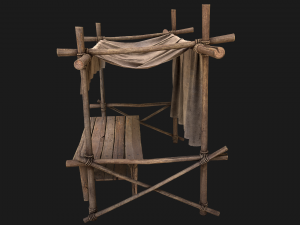 Market Stalls Cotton Tent Modello 3D