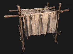 Market Stalls Cotton Tent Modello 3D