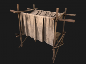 Market Stalls Cotton Tent Modello 3D