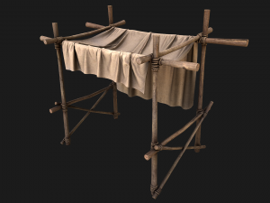 Market Stalls Cotton Tent Modello 3D