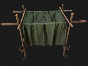 Market Stalls Military Tent 3D Модель