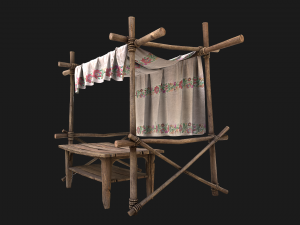 Market Stalls Ornament Tent Modello 3D
