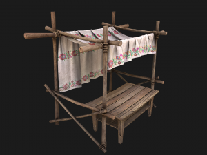 Market Stalls Ornament Tent Modello 3D