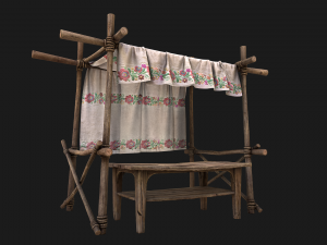 Market Stalls Ornament Tent Modello 3D