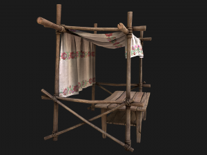 Market Stalls Ornament Tent Modello 3D