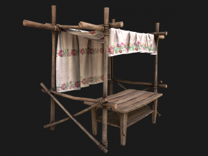 Market Stalls Ornament Tent Modello 3D