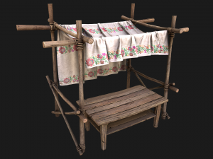 Market Stalls Ornament Tent Modello 3D