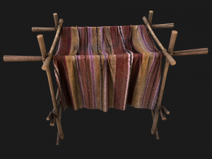 Market Stall Purple Tent 3D-Modell