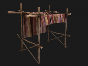 Market Stall Purple Tent 3D-Modell