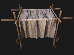 Market Stall White Tent 3D Model