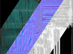 Stall Market Blue Tent Modello 3D