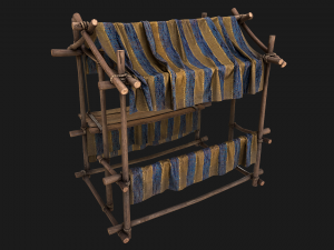 Stall Market Medieval 3D Model