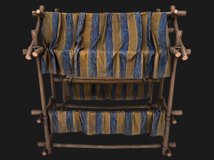 Stall Market Medieval 3D Model