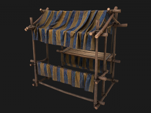 Stall Market Medieval 3D Model