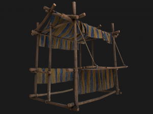 Stall Market Medieval 3D Model