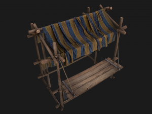 Stall Market Medieval 3D Model