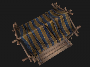 Stall Market Medieval 3D Model
