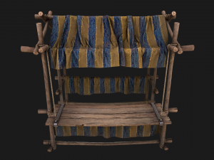 Stall Market Medieval 3D Model