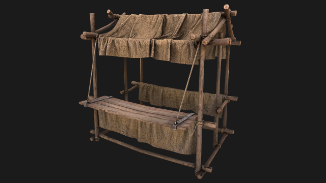 Street Stalls Brown 3Dモデル .c4d .max .obj .3ds .fbx .stl .blend 