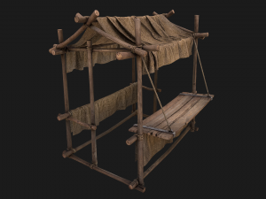 Street Stalls Brown 3Dモデル