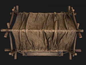 Street Stalls Brown 3D Model