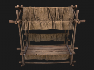 Street Stalls Brown 3Dモデル