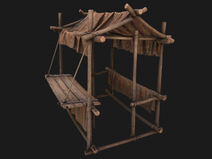 Stalls Street Brown Modèle 3D