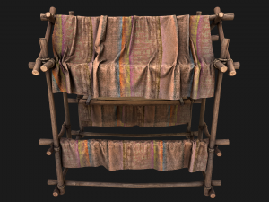 Stalls Street Brown Modèle 3D