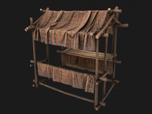 Stalls Street Brown Modèle 3D