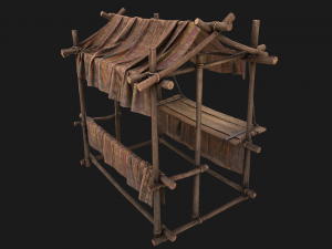 Stalls Street Brown Modèle 3D
