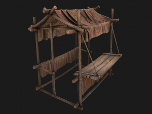 Stalls Street Brown Modèle 3D