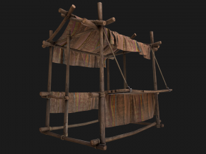 Stalls Street Brown Modèle 3D
