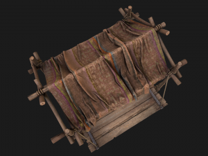 Stalls Street Brown Modèle 3D