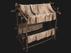 Stall Cotton 3D Model