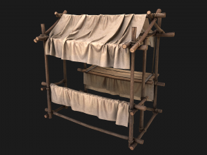 Stall Cotton 3D Model