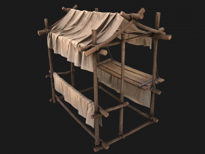 Stall Cotton 3D Model